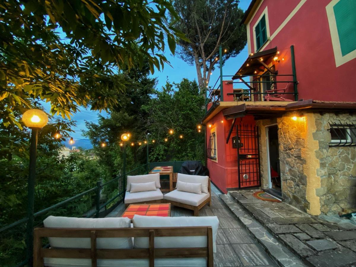 Villa La Casa Rossa Arcola Con Vista Exterior foto