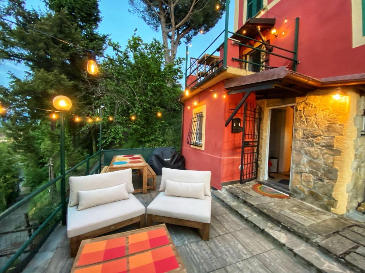 Villa La Casa Rossa Arcola Con Vista Exterior foto